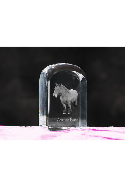 Art - Dog Prespapier de cristal Art-Dog, Cal de Ardene cu gravură de cal - Cr...