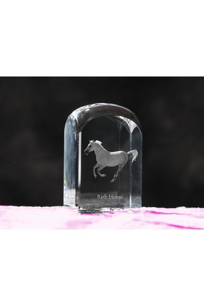 Art - Dog Prespapier de cristal Art-Dog, cal Barb cu gravură de cal - Cristal...