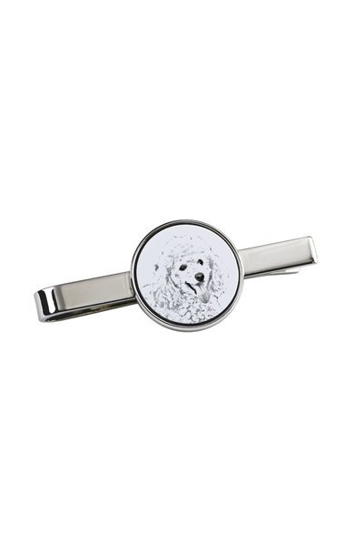 Art - Dog Art-Dog Agrafă de cravată cu imprimeu de câine - Metal rezistent la...
