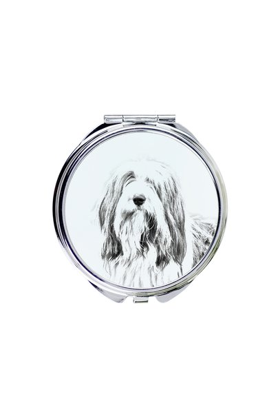Art - Dog Art-Dog Oglindă de buzunar cu imprimeu de câine - Oglindă dublă cu ...