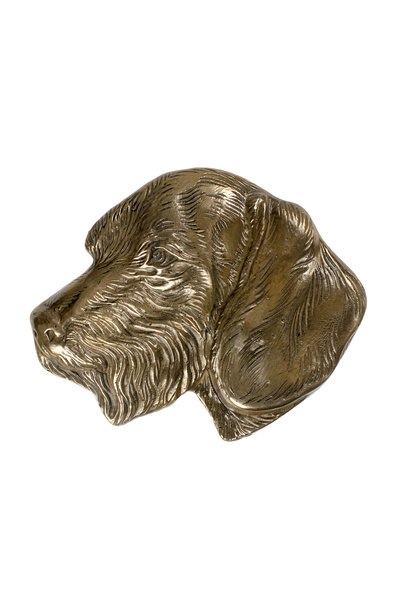Art - Dog Art-Dog Dachshund Bas-relief din bronz turnat la rece - Cap de câin...