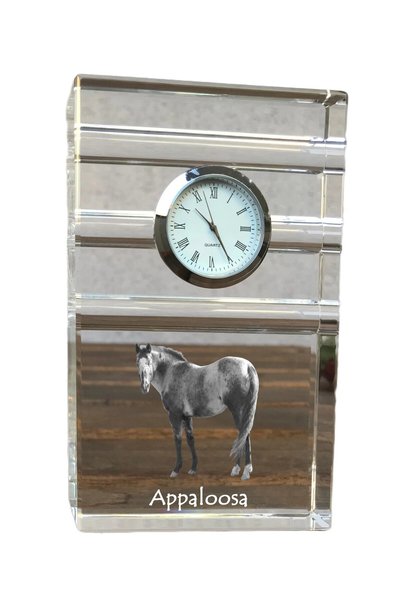 Art - Dog Ceas de cristal Art-Dog Appaloosa, de masă, cu gravură de cal