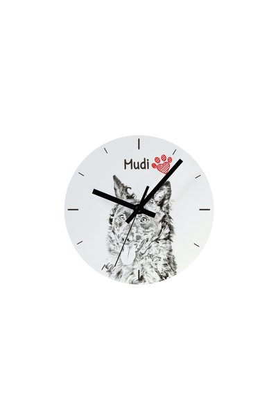 Art - Dog Ceas de perete Art-Dog Mudi cu imprimeu de câine - Cadran din MDF, ...
