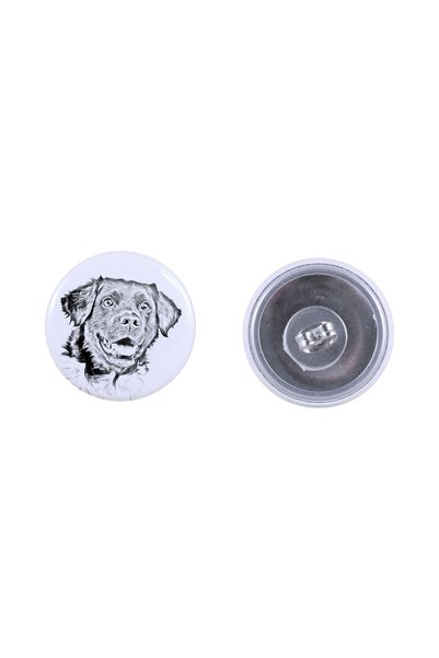 Art - Dog Cercei rotunzi Art-Dog Stabyhoun cu imagine de câine - Metal acoper...