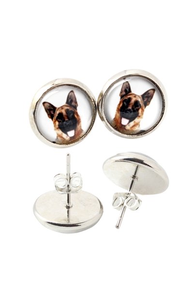 Art - Dog Cercei Art-Dog cu câine ciobănesc german și fotografie cu câine