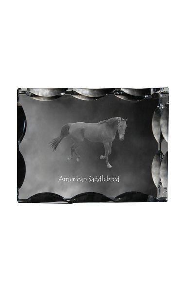Art - Dog Art-Dog Cristal dreptunghiular cu margini decorative, American Sadd...