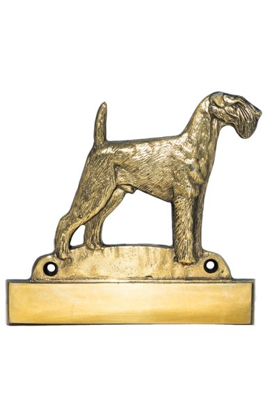Art - Dog Placă de ușă din alamă Art-Dog Airedale Terrier cu gravură inclusă
