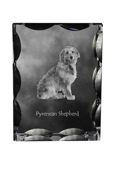 Art - Dog Art-Dog Cristal dreptunghiular cu margini decorative, Păstor pirene...