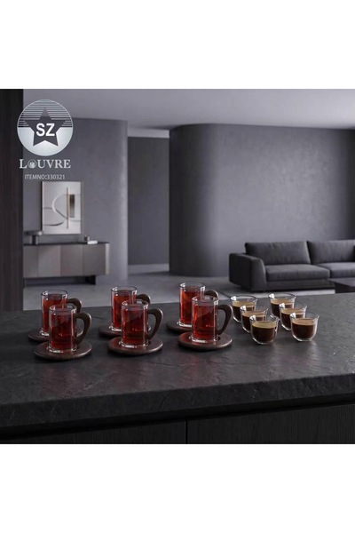 Generic Brand High Quality Glass Arabic Coffee Tea Set Serving Set