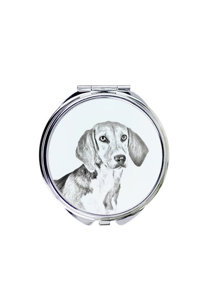 Art - Dog Art-Dog Oglindă de buzunar Harrier cu imprimeu de câine - Oglindă d...