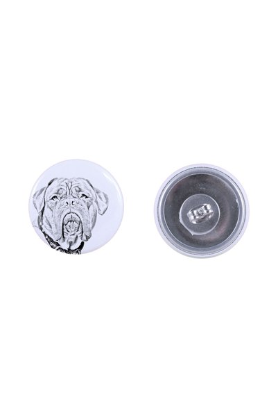 Art - Dog Cercei rotunzi Art-Dog Dogue de Bordeaux cu imagine de câine - Meta...