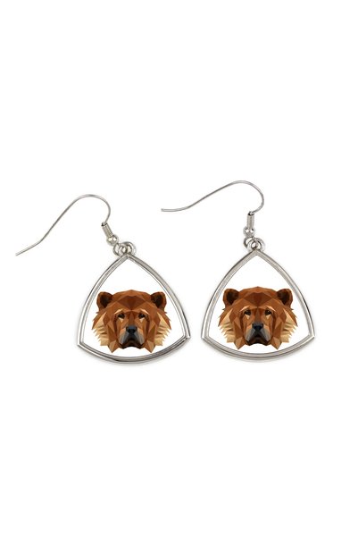 Art - Dog Cercei Art-Dog Chow Chow cu portret geometric de câine - Bijuterii ...