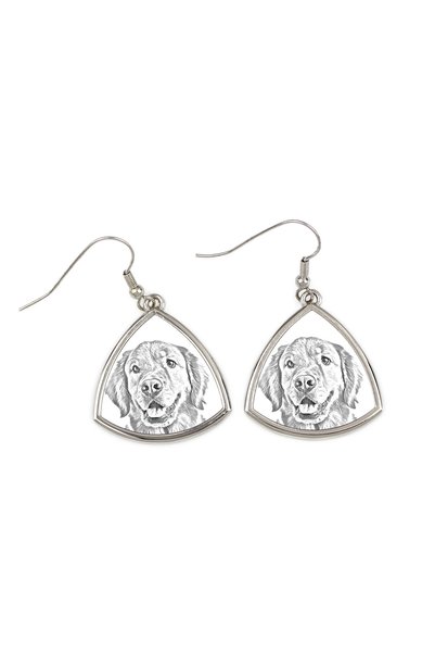 Art - Dog Cercei Art-Dog Golden Retriever cu imprimeu de câine - Cercei pendu...