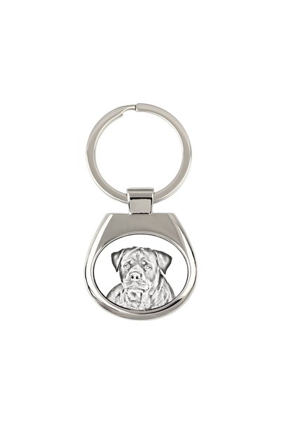 Art - Dog Breloc Art-Dog Rottweiler cu imprimeu de câine - Stil schiță cu cre...