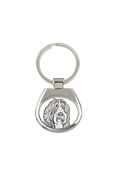 Art - Dog Breloc Art-Dog Schapendoes cu imprimeu de câine - Stil schiță cu cr...