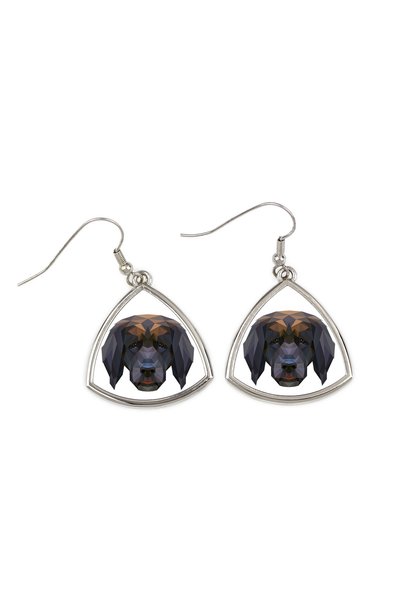 Art - Dog Cercei Art-Dog Leonberger cu portret geometric de câine - Bijuterii...