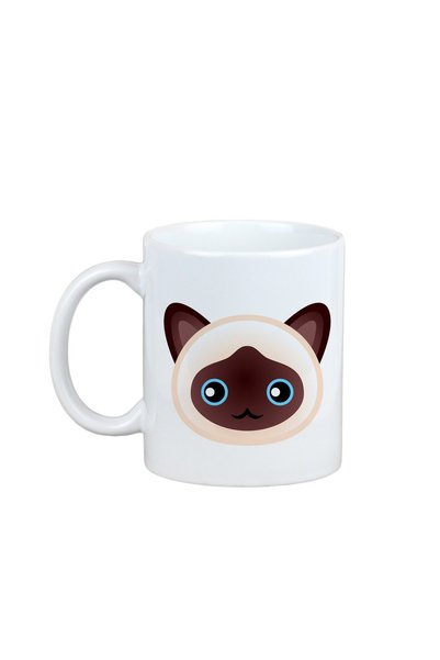 Art - Dog Cană Art-Dog cu pisică birmană și ilustrație de pisică - Cană ceram...