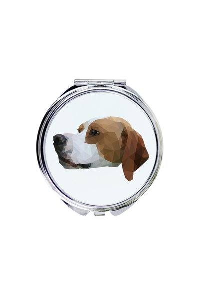 Art - Dog Art-Dog Oglindă de buzunar English Pointer cu design geometric cu c...