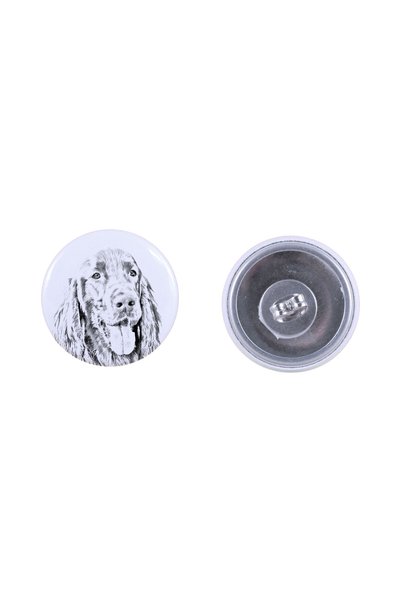 Art - Dog Cercei rotunzi Art-Dog cu Setter Englez și imagine de câine - Metal...