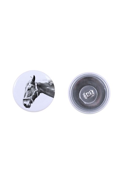 Art - Dog Cercei rotunzi Art-Dog cu cal Hanoverian - imagine de cal - metal a...