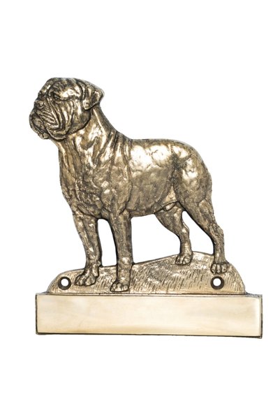 Art - Dog Placă de ușă din alamă Bullmastiff Art-Dog cu gravură inclusă - Pla...