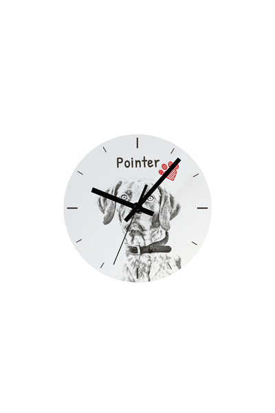 Art - Dog Ceas de perete Art-Dog English Pointer cu imprimeu de câine - Cadra...