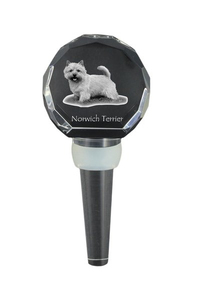 Art - Dog Dop de sticlă din cristal Art-Dog Norwich Terrier cu gravură de câine