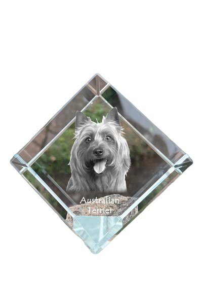 Art - Dog Prespapier cub de cristal Art-Dog, Terrier Australian cu gravură de...