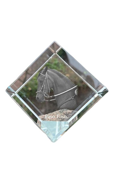 Art - Dog Prespapier Cub de Cristal Art-Dog Paso Fino cu Gravură de Cal - Cri...