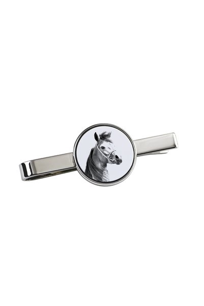 Art - Dog Art-Dog Agrafă de cravată cu cal arab și imprimeu de cal - Metal re...