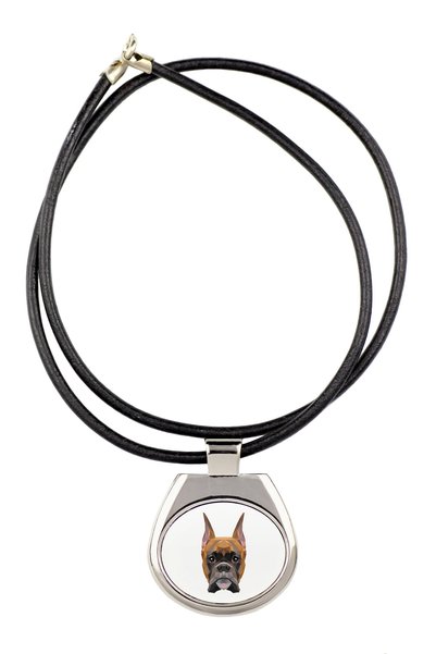 Art - Dog Colier Art-Dog Boxer cu design geometric de câine - Lungime 50 cm -...