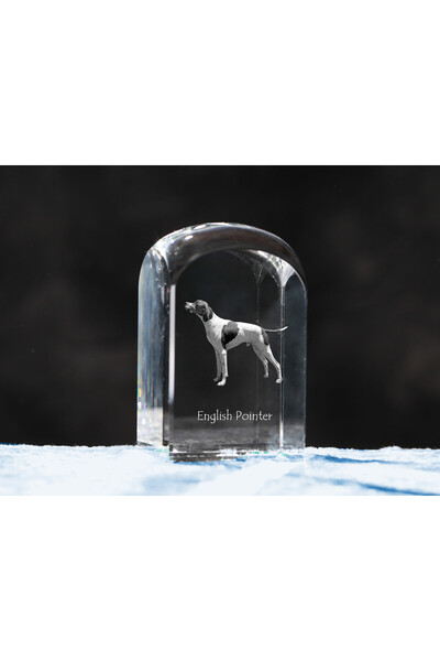 Art - Dog Prespapier de cristal Art-Dog English Pointer cu gravură de câine -...