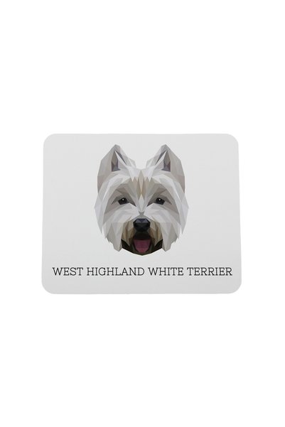 Art - Dog Covoraș de mouse Art-Dog West Highland White Terrier cu design geom...