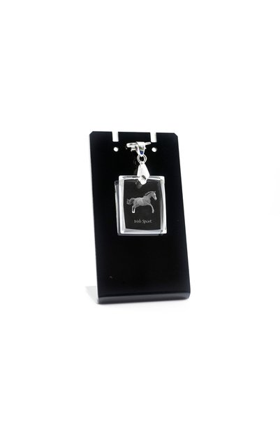 Art - Dog Colier cu pandantiv de cristal Art-Dog, cal sportiv irlandez, cu gr...