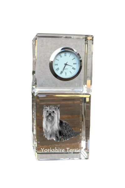 Art - Dog Ceas de masă din cristal Art-Dog Yorkshire Terrier cu gravură de câine