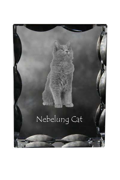 Art - Dog Art-Dog Cristal dreptunghiular cu margini decorative Nebelung cu gr...