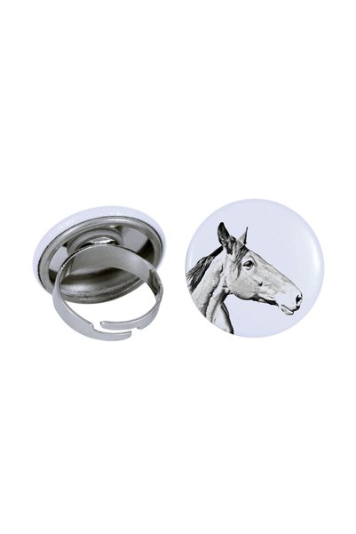 Art - Dog Inel Art-Dog cu cal australian - Metal acoperit cu folie, Motiv de ...