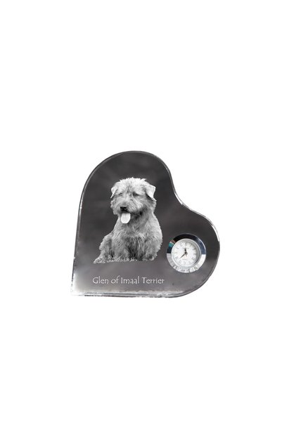 Art - Dog Art-Dog Ceas de cristal Glen of Imaal Terrier în formă de inimă cu ...