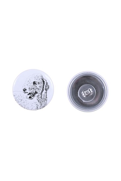 Art - Dog Cercei Art-Dog Round Bedlington Terrier cu imagine de câine - Metal...