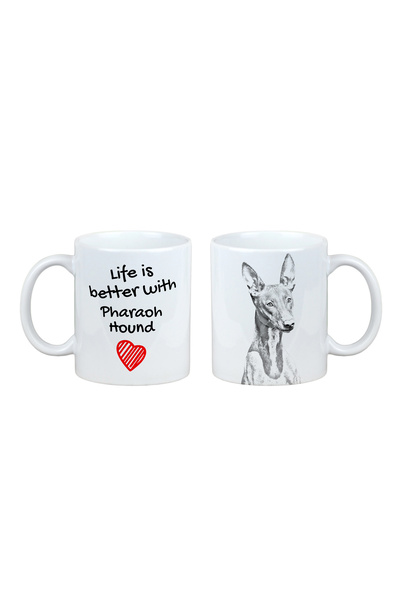 Art - Dog Cană Art-Dog Pharaoh Hound cu imprimeu de câine și inscripția „Viaț...