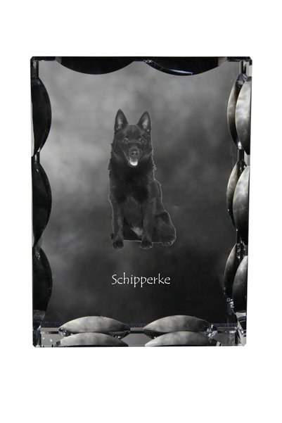 Art - Dog Art-Dog Cristal dreptunghiular cu margini decorative Schipperke cu ...