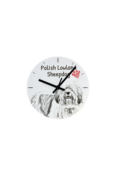 Art - Dog Ceas de perete Art-Dog cu câine de rasă Lowland Sheepdog și imprime...