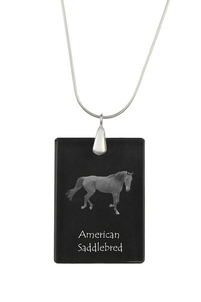 Art - Dog Colier cu pandantiv de cristal Art-Dog pe lanț placat cu argint, Am...