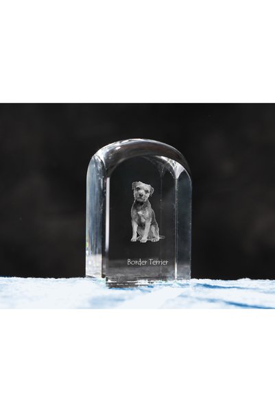 Art - Dog Prespapier de cristal Art-Dog Border Terrier cu gravură de câine - ...
