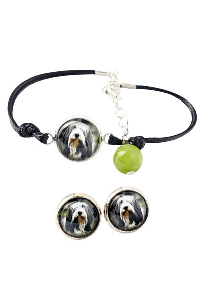 Art - Dog Set de brățară și cercei Art-Dog cu Collie Barbos și fotografie cu ...