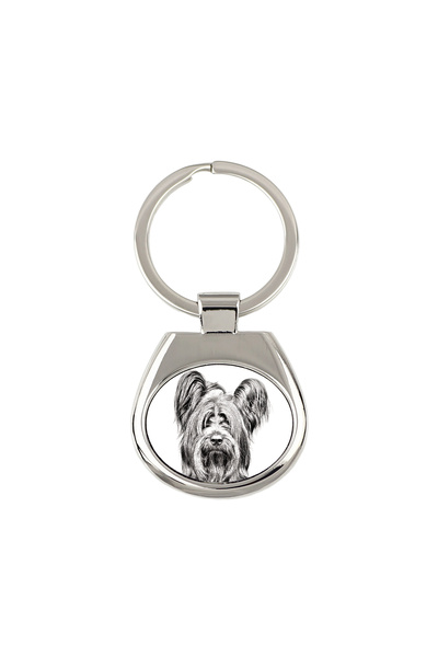 Art - Dog Breloc Art-Dog Skye Terrier cu imprimeu de câine - Stil schiță cu c...