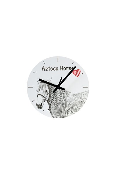 Art - Dog Ceas de perete Art-Dog Azteca cu cal și imprimeu de cal - Cadran di...