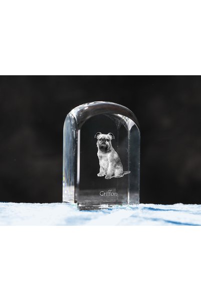 Art - Dog Prespapier de cristal Art-Dog Brussels Griffon cu gravură de câine ...