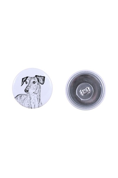 Art - Dog Cercei rotunzi Saluki Art-Dog cu imagine de câine - Metal acoperit ...