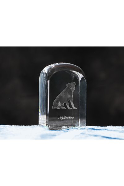 Art - Dog Prespapier de cristal Art-Dog Jagdterrier cu gravură de câine - Cri...